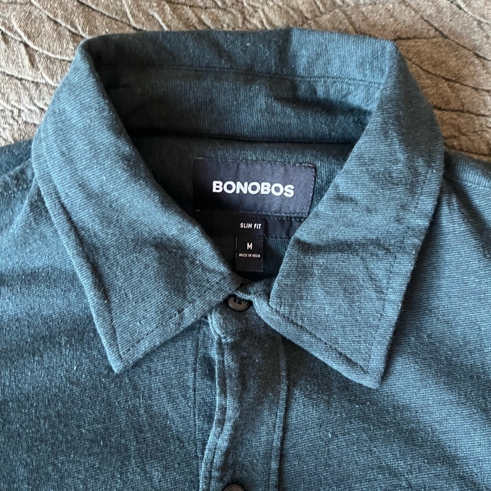 Bonobos Green Casual Button Down Shirt